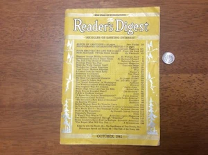 Octubre 1941 Reader's Digest Ejército Suizo FDR Canal de Panamá - Imagen 1 de 8