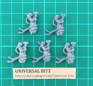 Empire Knights Knight Heads x 5 G Champ Matching Warhammer Sigmar RARO FUORI PRODUZIONE D8 A - Foto 1 di 1
