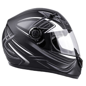 Adult Motorcycle Helmet Full Face Closeout Quick Release XS Size 22 - 22 1/2"