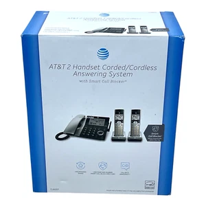 AT&T CL84207 2-słuchawka Telefon przewodowy / bezprzewodowy Srebrny / Czarny 726479 - Zdjęcie 1 z 8