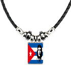 Che Guevara Cuba Soft Black Rope Necklace With Velvet Gift Bag