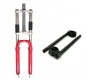CDH 26" Bicycle Triple Tree Fork 1-1/8" Threadless Suspension Fork & Handlebar - Picture 1 of 21