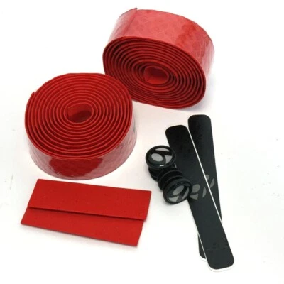 Cinta de manillar de bicicleta Trek Bontrager gel corcho - roja - PVP £20 Foto 1 de 2