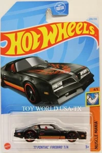 2024 Hot Wheels #206 Muscle Mania '77 Pontiac Firebird Trans Am black - Picture 1 of 1