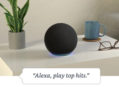 Best Amazon Echo (4th Gen.) Smart Speaker - Charcoal - Image 1 of 4