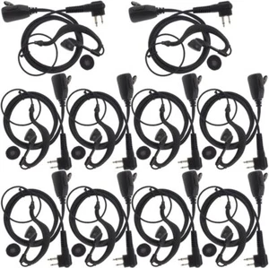 10 Earpiece Headset for Motorola CP88 CP040 CP100 CP110 CP125 CP140 CP150 CP160 - Picture 1 of 6