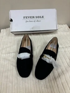 Fever Sole Women's Size 6 black dress shoe/ flats/ slip on loafers - Picture 1 of 7