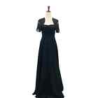 LULU'S ROZMIAR S All the Elegance Czarna marszczona sukienka maxi off-the-shoulder nowa B153