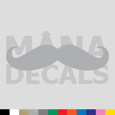 Calcomanía bigote vinilo troquelado pegatina - Stache Foto 1 de 2