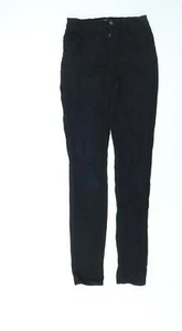J Brand Womens Black Cotton Blend Skinny Jeans Size W24 L30 - Picture 1 of 10
