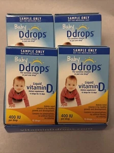 Vitamin D Drops Liquid Vitamin D3 - 4x 15 Drops Each Exp 1/2024 Sample Size - Picture 1 of 4