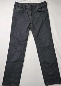 Prana Jeans Men's 34x32 Black Bridger Slim Fit Denim Stretch Hiking Outdoor Work - Picture 1 of 8