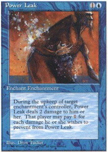 FBB Korean Power Leak ~ Lightly Played 4th Edition Fourth Foreign Black Border S - Image 1 of 1