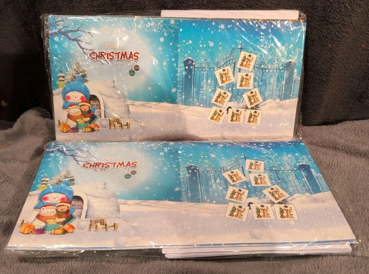 Christmas Embroidery Kits For Adults - 4 DIY Cross Stitch Kits With Hoop & Supplies