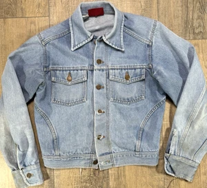Vintage Jeansjacke 80er Dickies Trucker Jeansjacke selten Typ II hellblau S - Bild 1 von 16