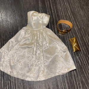 Conjunto de vestido satinado vintage "Barbie" #958 fecha de fiesta - Imagen 1 de 5