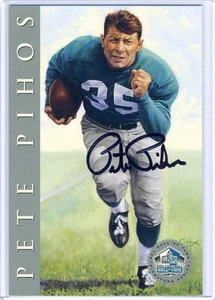 Pete Pihos 1998 HOF Hall Fame Signature Series Platinum /2500 Autograph Auto - Picture 1 of 1