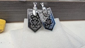 2 x New Taillight Tail Light Emblem Fit 1981-1988 Monte Carlo SS Black Metal  - Picture 1 of 4