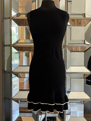 Karen Millen Black Knit Sweater Dress Size M - Image 1 of 4