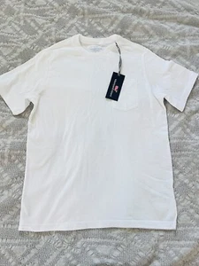 Vineyard Vines Boys Pocket Short Sleeve Solid Tee White Size 16 Or L Uniform Top - Picture 1 of 6