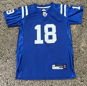 Indianapolis Colts Peyton Manning Jersey Youth XL #18 Reebok Authentic Stitched