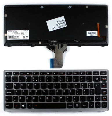 Клавиатура британская серебристая рамка с подсветкой черная клавиатура Windows 8 для IBM 25206090 - Изображение 1 из 2