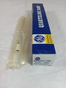 GE Q425T2 1/2 / 2CL 425W 120V General Electric Quartzline Lamp NOS Vintage - Picture 1 of 4