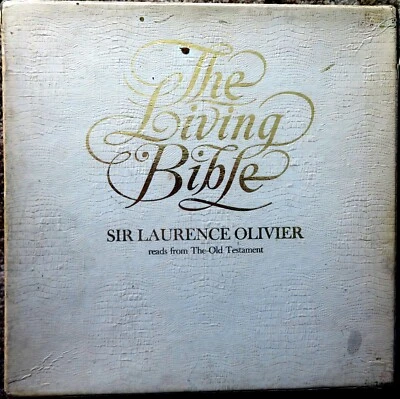 THE LIVING BIBLE Laurence Olivier reads The Old Testament 12 LP Box Set Mercury - Image 1 of 4