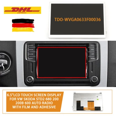 TDO-WVGA0633F00036 Display 6,5"" Touch Screen MIB STD2 200 682 680 Radio per VW - Immagine 1 di 4