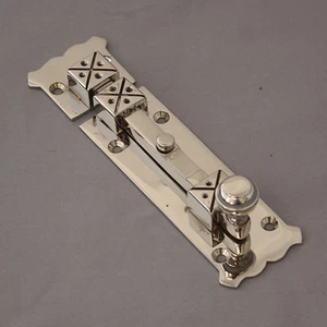 Arts & Crafts Style Nickel Bolt - Photo 1 sur 5