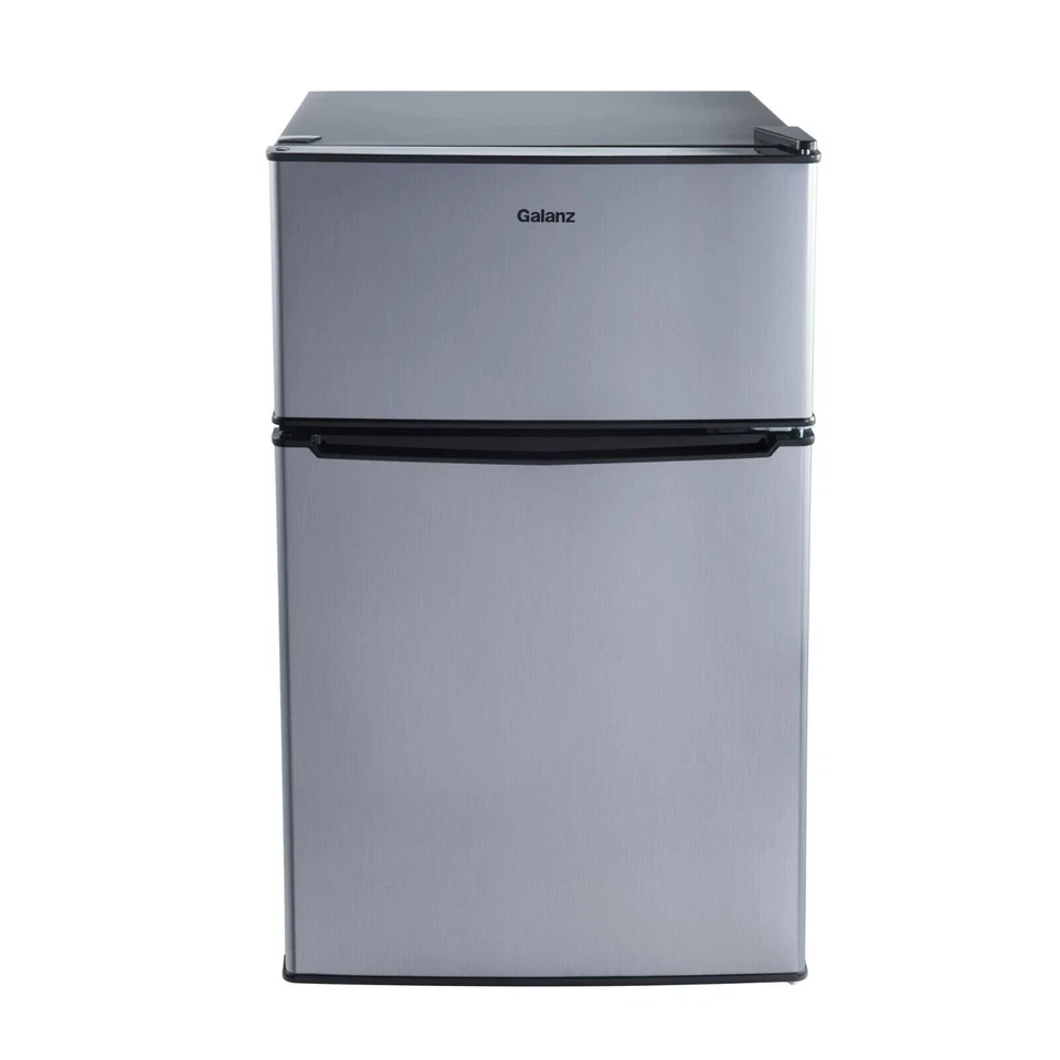 Galanz GLR31TS1E02 3.1 Cu ft Mini Fridge with Freezer - Stainless