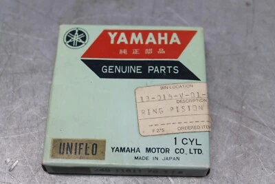 Nuevos anillos de pistón Yamaha 248-11611-70 estándar 1969-71 AT1 AT2 CT1 de stock antiguo Foto 1 de 3