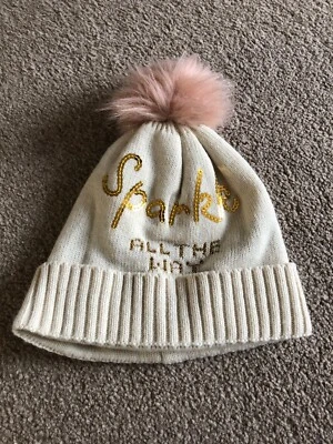 Girls One Size Wooly Bobble Hat From Asda  - Image 1 of 4