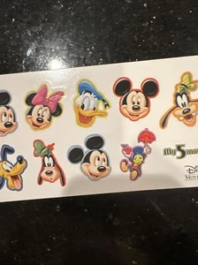 Disney Movie Club sticker sheet character stickers 2004 Vintage 1 Sheet - Picture 1 of 4