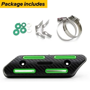 For Yamaha YZ250F YZ450F WR250F Motorcycle Pipe Heat Shield Guard Cover Green US - Picture 1 of 9