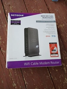 Netgear N600 WiFi Cable Modem Router Dual Band Gigabit Xfinity, COX, Spectrum - Afbeelding 1 van 4