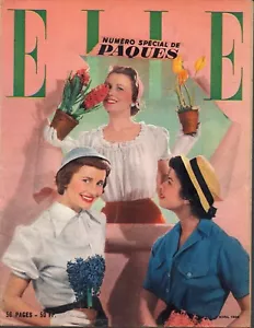 ▬►Elle 175 (1949) MODE FASHION VINTAGE_JULIETTE GRÉCO - Foto 1 di 1