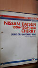 Nissan Datsun CHERRY 100A 130A 150A - N10 : livret de présentation 1981