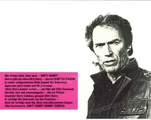 German lobby card AHF Dirty Harry IV Eastwood Sondra Locke Pat Hingle Title Card