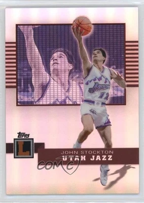2007-08 Topps Letterman Refractor /99 John Stockton #42 HOF - Image 1 of 2
