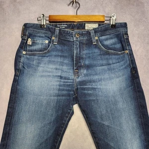 AG Adriano Goldschmied Matchbox Slim Straight Denim Jeans Herren 32x30 gesäumt - Bild 1 von 17