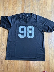 Camiseta deportiva negra para hombre #98 Maxx Crosby 2024 - toda cosida XL - Imagen 1 de 8