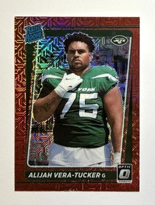 2021 Donruss Optic #264 Alijah Vera-Tucker RC Mojo Red Prizm Rated Rookie - Bild 1 von 5