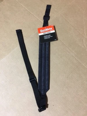 Nuevo Gunmate Rifle Escopeta Cargador Bozal Universal Eslinga Negro Nylon Foto 1 de 4