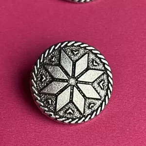 Vintage Pewter Buttons~ 13/16” 8 Tinn-Per EXCELLENT QUALITY!❄️ - Picture 1 of 5
