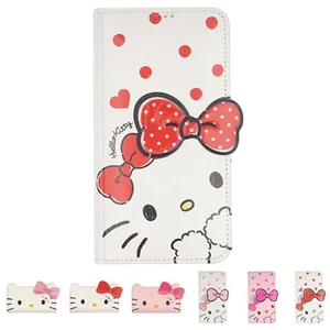 HELLO KITTY Shy Wallet Flip Cover for iPhone 16 15 Pro Max Galaxy S25 S24 Case - Picture 1 of 59