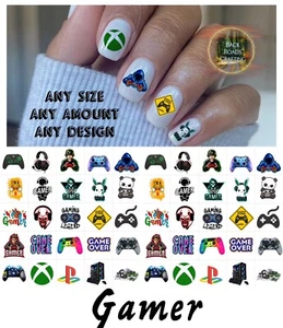 Juego de 50 calcomanías de uñas para tobogán acuático para jugadores instrucciones y bonificación - Imagen 1 de 5