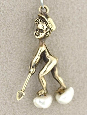 Colgante infantil vintage M Hime Cyvra oro amarillo 14k Foto 1 de 4