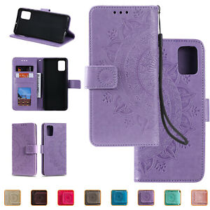 Pattern Leather Wallet Flip Case For Samsung S22+ S21 S20 Note 20 Ultra S10 9 8+