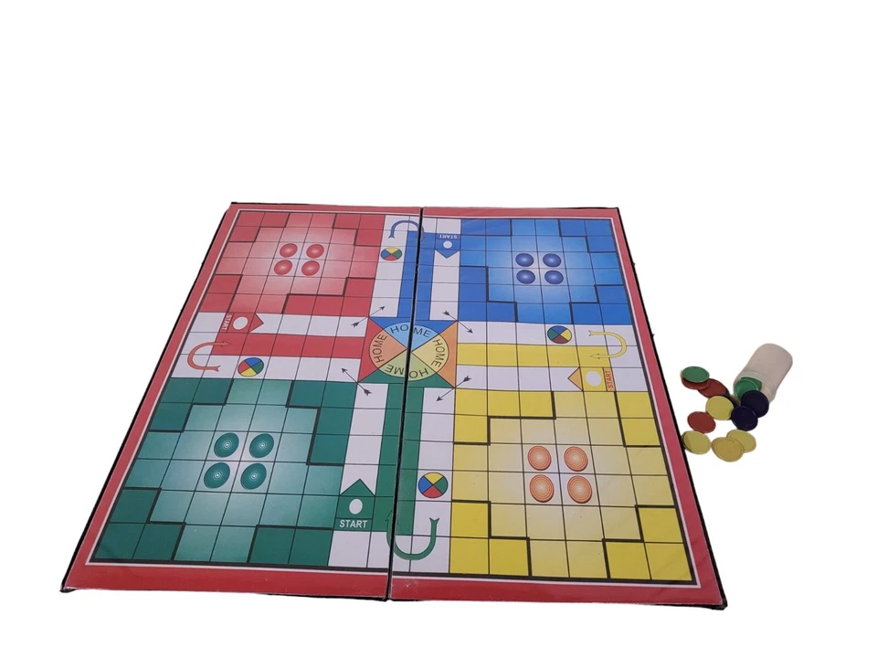 Ludo Strategy Foldable Travel Board Game Fun Family Pastime Methodical Thinking - Image 1 of 1